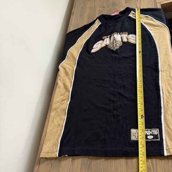 NFL Men's Large New Orleans Saints Long Sleeve Heavy Weight Shirt Pullover - Picture 7 of 7